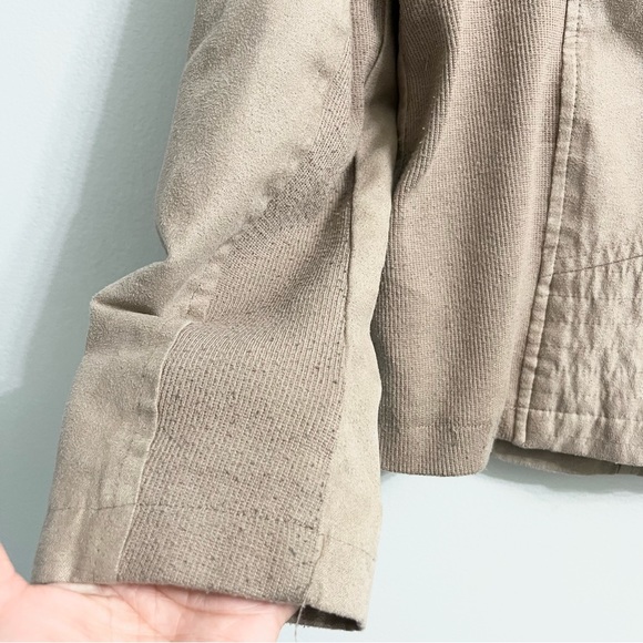 Sebby Collection Tan Suede Women’s Jacket Moto Style Polyester Spandex Blend SM - Picture 10 of 10